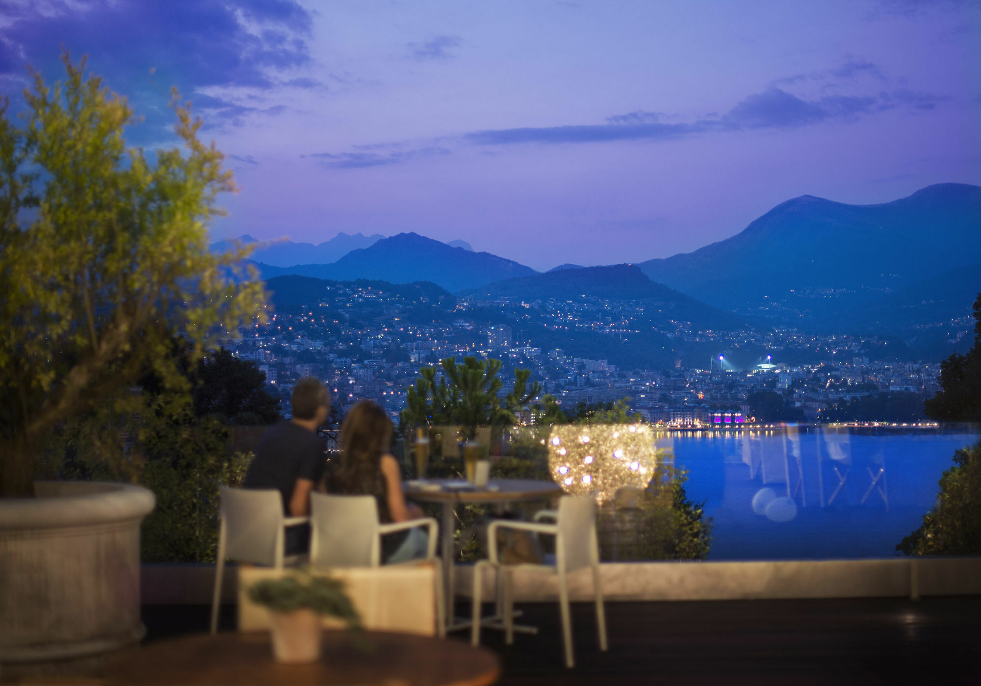 Hotel The View Lugano Paradiso Exterior foto